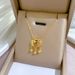 Full Body 【 Titanium Steel 】 Minimalist Lucky Character Long Life Lock In The Furnace, Genuine Gold Necklace, Female Ins 【 】 Furnace, Necklace,_ipsvogv.com