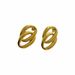 INS Electroplated Titanium Steel VINTAGE Double Circle Dancer Gypsy Earrings_ipsvogv.com