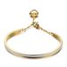 New European and American single row diamond set K gold titanium steel bracelet opening adjustable love bracelet for women gift_ipsvogv.com
