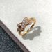 Designer High Edition Light Luxury Pair Ring Versatile Liens Simple V-Gold Ring Women's Fashion Cross Ring_ipsvogv.com