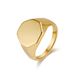 INS cold neutral style hexagonal seal titanium steel ring ring for men and women simple glossy high grade geometric design_ipsvogv.com