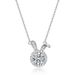 new Rabbit Full Diamond Clavicle Chain S925 Silver Moissanite Necklace Light Luxury Fashion High End Niche Versatile_ipsvogv.com