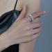 Women's Jewelry Diamond Studded Curved Couple Rings Niche Design Rings Titanium Steel, No Fading High End And Cold Style Jewelry_ipsvogv.com
