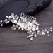 New Pearl Hair Comb White Crystal Headdress Banquet Hair Wedding Dress Accessories Bride Headdress Comb_ipsvogv.com