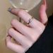 Wrapped Micro Inlaid Zircon For Female Niche, Light Luxury Design, Index Finger Ring, Versatile Temperament, 2025 New_ipsvogv.com