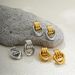 Women’s Jewelry Set Fashion Irregular Gold And Silver Color Matching Earrings Three Dimensional Double Ring Simple Coil Winding Earrings Ear Jewelry_ipsvogv.com