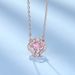 Four Leaf Clover Necklace Rose Gold Five Flower Bracelet Clover Set With Elements Style Crystals_ipsvogv.com