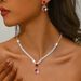 Women’s Jewelry Set Fashion Necklace Earrings Two Piece Set Exaggerated Light Luxury Temperament Clavicle Chain High Grade Necklace Female Jewelry_ipsvogv.com