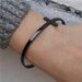 Hip Hop Jewelry Stainless Steel Bare Cross Open Bracelet Black Men's And Women's Bracelet Simple Style_ipsvogv.com