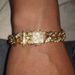 jewelry trendy ancient letter constellation Bracelet 12mm Diamond-embedded Cuban Bracelet female Bracelet_ipsvogv.com