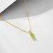 Women's Jewelry S925 Sterling Silver Natural Amethyst Peridot Pendant Necklace Female Niche Light Luxury Colored Gem Clavicle Chain_ipsvogv.com
