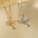 Necklace Jewelry Female Flow Ring Water Drops Hot Selling Accessories Necklace Titanium Steel Necklace Women All-match New Necklace Accessories_ipsvogv.com