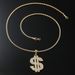 Exaggerated hip-hop, domineering US dollar symbol necklace, alloy inlaid diamond, personalized men's trendy pendant_ipsvogv.com