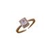 Korean Style Light Luxury Zircon Super Shiny INS Niche Design Square Diamond Minimalist Exquisite Adjustable Open Ring_ipsvogv.com