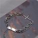 Ins Japanese And Korean 2021 Titanium Steel For Men, Minimalist Hip-Hop Niche Design Double Layer Star Bracelet_ipsvogv.com