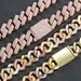 Men’s Jewelry Set Fashion Bracelet Hip Hop 20MM Diamond Three Color Rose Gold Miami Bar Cuban Chain Hip Hop Men's Bracelet_ipsvogv.com