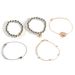 Simple Lantern Lotus Hand Bead Chain Love Bracelet Set Jewelry_ipsvogv.com