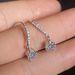 Cao Shi Micro Inlaid Diamond Zircon Classic Four Claw Simple and Exquisite Earhook Daily Commuter Versatile Earrings for_ipsvogv.com