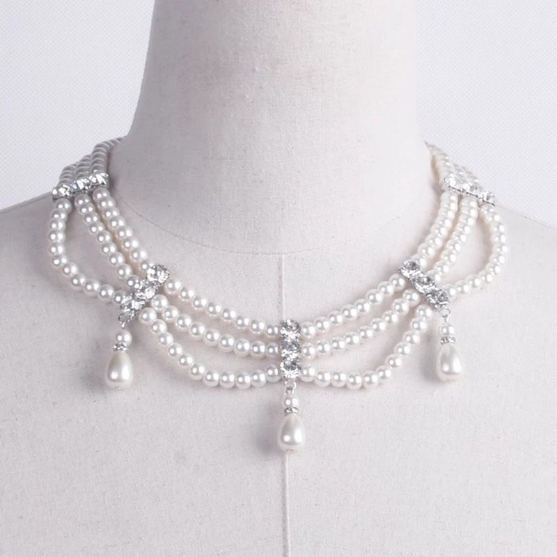 Minimalist Pearl Necklace, Versatile Sweater Chain, Multi-layer Temperament, Bride Gift, Internet Celebrity Collarbone_ipsvogv.com