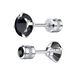 2mm-6mm 1pair Medical Stainless Steel Black Crystal Zircon Ear Studs Earrings Tragus Cartilage Hypoallergenic Screws Piercing Jewelry For Men Women_ipsvogv.com