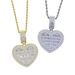 Men's Jewelry Hip Hop Heart Shaped Zircon Pendant Inlaid Zircon Full Diamond Love Heart_ipsvogv.com