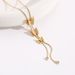 New N Women's Network Red Versatile Colorless Titanium Steel Plain N 3D Frosted Butterfly Tassel Pendant_ipsvogv.com