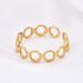 New Oval Hollow For Women, Cuban Chain With Open Stainless Steel Ring_ipsvogv.com