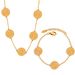 Women's Jewelry Fashion Personality Elegant Temperament Jewelry Radiant Lace Round Card Splicing Design Titanium Steel Gold Plated Bracelet_ipsvogv.com