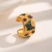 Fashionable Luxury French Electroplating And Drawing Process Colorful Zircon Flower Butterfly Style Exquisite Ring_ipsvogv.com