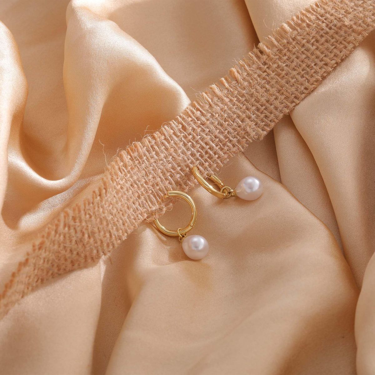 Women’s Jewelry Set Fashion Hot Sales Real Gold Brass Electroplating Geometric Round Water Drop Pearl Earrings High End Ladies Earrings_ipsvogv.com