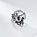 Goggles can swing cigar skull stainless steel ring men's niche personality wear titanium steel hand jewelry_ipsvogv.com