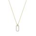 Gold Interlocking Necklace Female Elements Crystal Clavicle Sweater Chain Female_ipsvogv.com