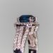 Cao Shi's New Copper Inlaid Blue Zircon Luxury Ring For Women_ipsvogv.com