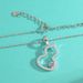 Women's Jewelry Silver Diamond Gourd Necklace Creative Gold Plated Zircon Hollow Pendant Clavicle Chain Jewelry_ipsvogv.com