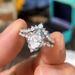 Sanjie Couple Water Drop Lace Crown Set Ring Female_ipsvogv.com