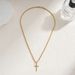 Hot-selling Men's Twist Chain Hip-hop Trend Stainless Steel Cross Pendant Men's Necklace_ipsvogv.com