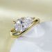 Women's Jewelry Water Drop Diamond Ring Fashion Basic 7*11 Single Diamond Ring S925 Silver Diamond Ring_ipsvogv.com