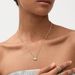 Hot Selling Fashion Simple Diamond Shaped Full Studded Zircon Pendant Small Exquisite Brass Real Gold Electroplated Necklace_ipsvogv.com