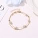 niche double layer anklets Shambhala diamond ball crystal anklets for women Multi layer simple alloy beach foot ornaments_ipsvogv.com