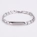 AML Fashion Stainless Steel 3:1NK Pressed Middle Flower Curved Tag Splicing Chain Hip-Hop Men_ipsvogv.com