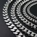 Vintage Lock Chain Mens Stainless Steel 7mm and 9mm Necklace Charm Gifts Long Chain for Unisex Men Punk Classic Jewelry_ipsvogv.com