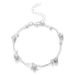 niche double layer anklets Shambhala diamond ball crystal anklets for women Multi layer simple alloy beach foot ornaments_ipsvogv.com