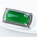 Korean Style Hetian Full Diamond Ring, Jewelry Vegetable Green Jade Ring_ipsvogv.com