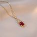 Xiupi Necklace, Female Ins, Lucky Transfer, Colorless, Luxury, Fashion, Net Red Collar Chain, Plating with True Gold Short Neck Chain_ipsvogv.com