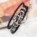 Fashion Anchor Leather Handmade Woven Multi-layer Men's Rope Bracelet_ipsvogv.com