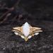 alloy Inlaid Horse Eye Australian Treasure Rose Gold Three Piece Women's Fire Color Set Ring Women_ipsvogv.com
