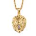 New Dia Inlaid Lion Head Pendant Necklace Cool Men's Fashion Jewelry Personalized Gift_ipsvogv.com