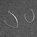 Stainless Steel Flattened Anti Allergic V-shaped Earrings Popular DIY Large Ear Hook Accessories_ipsvogv.com