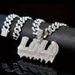 Hot Selling New Fashion Water Drop LOLO Letter Full Diamond Necklace Unisex Versatile Hip Hop Cuban Chain_ipsvogv.com