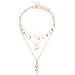Oil drop devil eye snake pendant clavicle chain creative design multi layer necklace accessories_ipsvogv.com